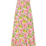 Show Me Your Mumu Cathy Pink Retro Floral Sweetheart Tie Back Puff Maxi Dress M Photo 5