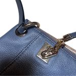 Henri Bendel SoHo Messenger Grey Pebbled Leather Bag Photo 2