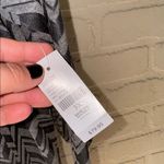 Catherines Catherine’s dress abstract chevron 3x gray NEW poly blend stretch pockets midi Photo 2