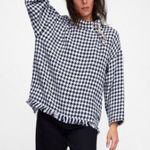 ZARA Tweed Fringe Top Photo 0