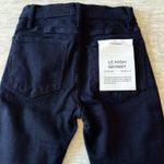frame denim NWT FRAME‎ Le High Skinny High Rise Straight Fit Black Jeans Size 23 Raw Hem Photo 4