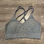 Aerie  Heathered Grey Superchill Seamless Stripe Sports Bra Photo 0