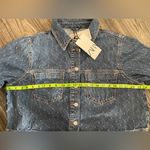 ZARA NWT  Limited Edition & Rare TRF Cropped Denim Jacket Women’s Size Large Photo 13