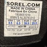 Sorel Lolla Black Chelsea Ankle Boots Womens Size 8.5 NL3078-010 Photo 1