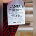 LANEUS viscose cashmere blend top XL Red Photo 7
