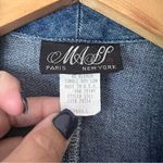 VINTAGE studded denim jacket MADE IN USA Women’s SIZE SMALL Blue Photo 6