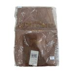 Lucky Clover Skater Ribbed High Neck Dress in Taupe, Size S/M​ Tan Size M Photo 3