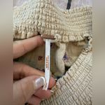 Free People Saachi Smocked Off the Shoulder Top Retail $128 Small Embroidered Photo 4