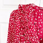 Janan Studio by Robert Janan Vintage Red Pleated Dress Size M Photo 1