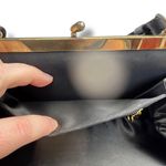 Vintage Bags by Edwards Handbag Purse Top Handle Black with Opalescence Accent Photo 6