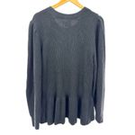Goodthreads Black Knit Crew Neck Sweater XXL Women Bell Sleeve Ruffle Hem‎ NWT Photo 7