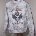 Journey World Tour Graphic Gray Tie Dye Pullover Sweatshirt Size M Photo 0