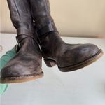 Hinge  Distressed Devin Riding Boot Chocolate Brown Country Boho Cottagecore 9.5 Photo 9