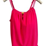 Aqua Green  Women's Plus Size Pink Keyhole Tankini Top - Size 1X - NWT Photo 0