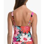 La Blanca Over the Shoulder Front Knot Tankini Swimsuit Top Size 8, New w/Tag Photo 5