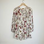Free People  floral lattice tunic style baby doll dress or top. Size small Photo 2