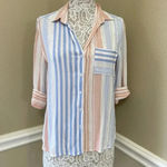 Hawaii Button Down Flow Top White Size L Photo 1
