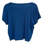 Free State  Blue Short Sleeve Cropped Cotton Blend NY logo Women's‎ Tee Shirt XL Photo 3