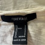 Forever 21 Beige Cropped Baseball Short Sleeved Top Photo 3