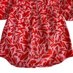 Veronica Beard Samy Red & Pink Poppy Floral Print Button Up Mini Shirt Dress 4 Photo 11