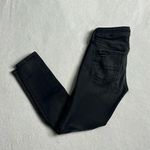 American Eagle  Women’s Black Denim Distressed Jegging Size 4 SHORT Photo 1
