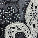 Vocal Crochet Lace Accent Embellished 3 Quarter Sleeve Shark Bite Tunic Dress S Photo 8