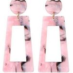 BaubleBar Pink Marble  Statement Earrings Photo 0