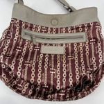 Tignanello Women's Leather Lined Crossbody Hobo Bag Gray Silver Metallic Large Silver Photo 3