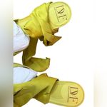 Diane Von Furstenberg  Eva Citron Suede Ankle Wrap Pumps Photo 6