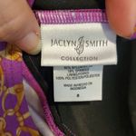 Jaclyn Smith  Purple and Orange Halter Swim Top Photo 1