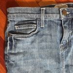 Current/Elliott Mini Denim Skirt Released Hem Blue Jean Dusty Sapphire Y2K Photo 4