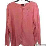 Sunburst by Morning Sun Long Sleeve Embellished Sequin Cardigan Size 2XL XXL Pink Photo 0