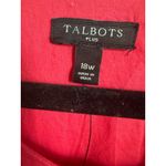 Talbots Womens Dress Sz 18W New Dark Pink Embroidered Tank Shift Photo 4