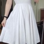 Fallout Custom 50s white brocade dress Size 2 Photo 0