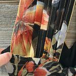 Anthropologie  Anna Sui Nagia Iris Black Silk Floral Metallic Halter Dress Size 0 Photo 11