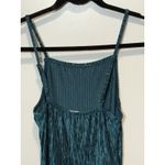 Live to be spoiled  Green Crinkle Jumper Small Formal Spaghetti Strap S Dance Photo 4