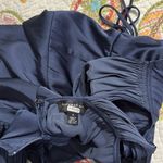 Current Air  small Elegant formal Navy Blue empire Maxi Dress Maxi ruching detail Photo 11