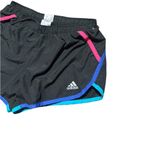 Adidas Women's Black blue pink and turquoise Running Shorts Photo 1