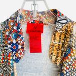 V Cristina Womens Short Sleeve Y2K Embellished Rhinestones Graphic Shirt S Orange Size undefined Photo 3