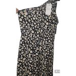 Prettygarden Maxi Dress One Shoulder Floral Print‎ Ruffle Hem Black Size S Photo 2