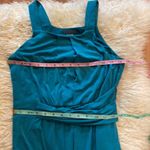 Anthropologie Maeve Azores Halter Dress in Teal/Turquoise EUC Sz XS Stretch Photo 6