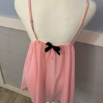 Passion Forever Pink  Nighty Babydoll Sheer Camisole Adorable SZ Large Photo 4