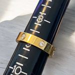 Gold Plated Cubic Zirconia Studded Ring Size 9 NEW Photo 2