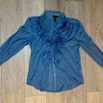 Lauren Jeans Ralph Lauren button down‎ blue long sleeve business casual medium Photo 0
