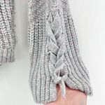 EXPRESS SMALL Gray Pastel Fairy Kai Wool Blend Knit Cowl Neck Sweater Photo 5