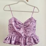 ZARA Strappy Purple Top Photo 4