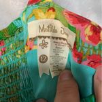 Matilda Jane  size 12 large green tropical floral dress sleeveless mommy and me m Photo 2