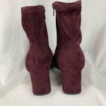 Unisa Unhavana Women's Burgundy Red Faux Suede Zip-up Ankle Boots Size 8.5 Photo 5