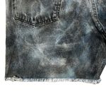 Wrangler Denim Jean Shorts Size 34" Cutoff Hand Painted Bleach Dyed Festival Photo 6