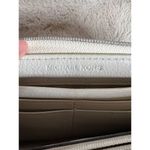 Michael Kors Women's Ivory Zip-Around Wallet Pebble Leather Logo Photo 11